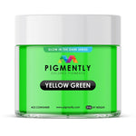 Pigmently Glow Yellow Green Mica Powder