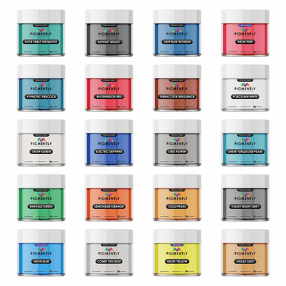 20 Color Bundle of Epoxy Powder Pigments