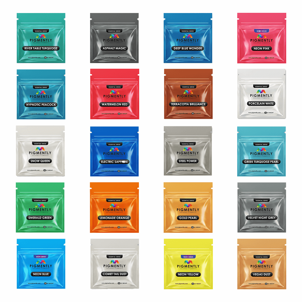 20 Color Bundle of Epoxy Powder Pigments