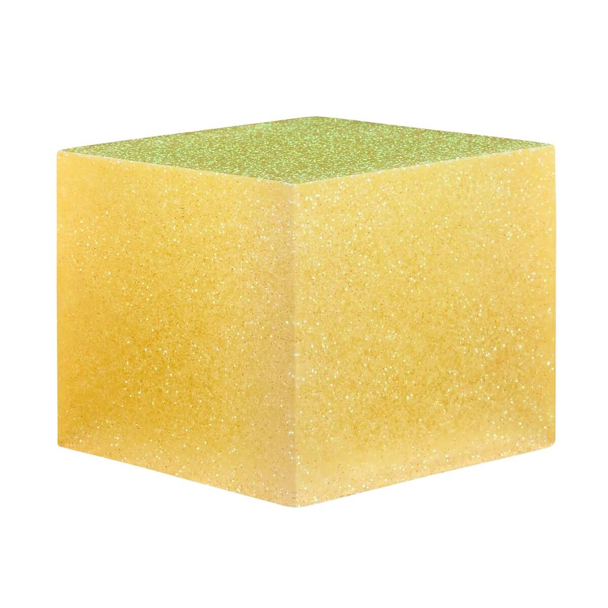 Glitter-Yellow-Epoxy-Cube