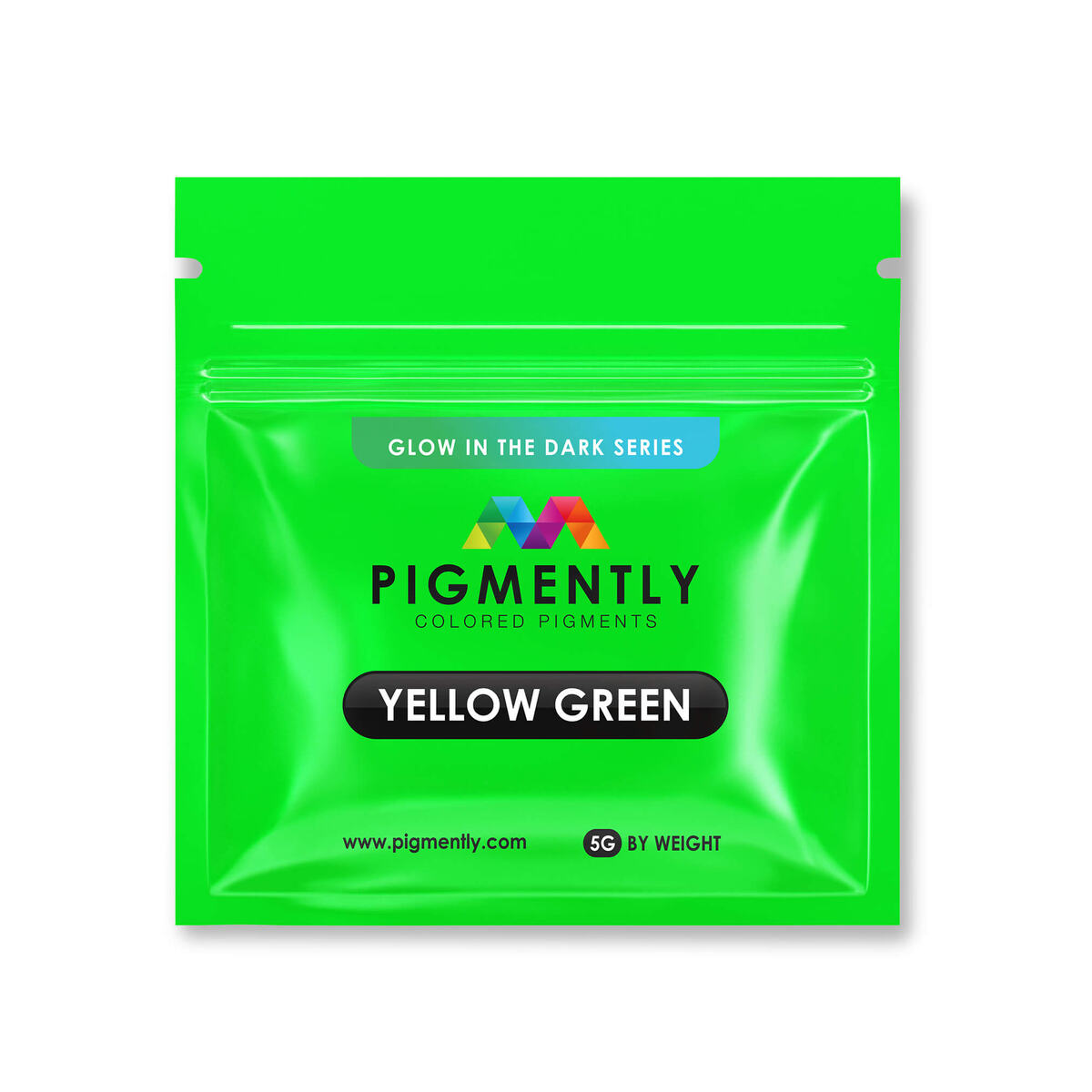 Pigmently Glow Yellow Green Mica Powder
