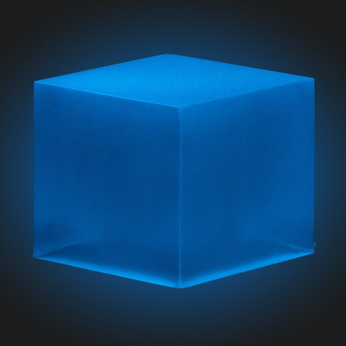 Glow-in-the-Dark-Sky-Blue-Epoxy-Cube